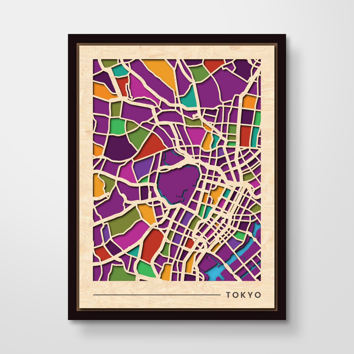 Framed City Maps