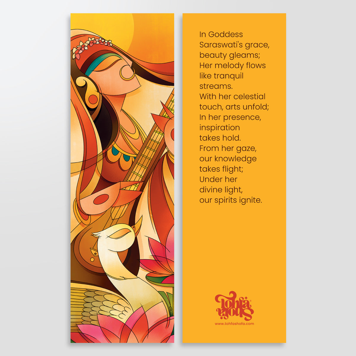 Saraswati - Bookmarks (Set of 5)
