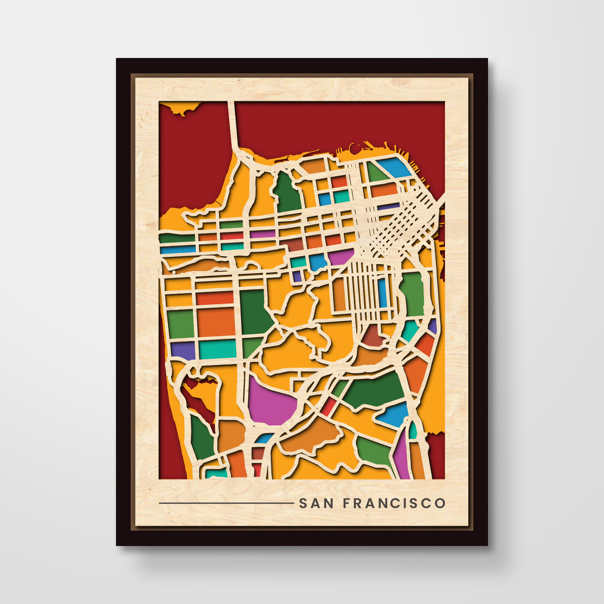 Wooden City Maps