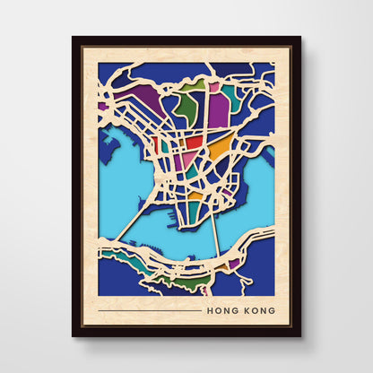 Framed City Maps