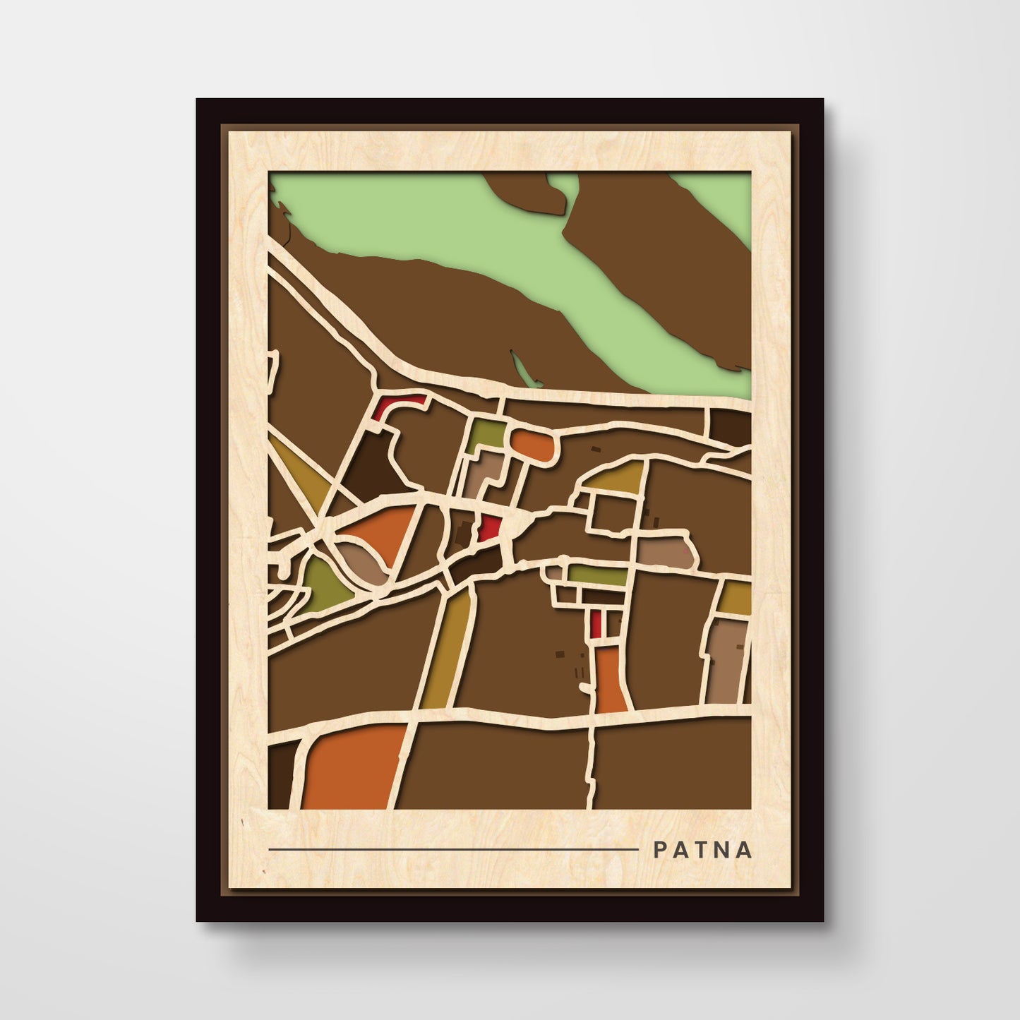 Framed City Maps