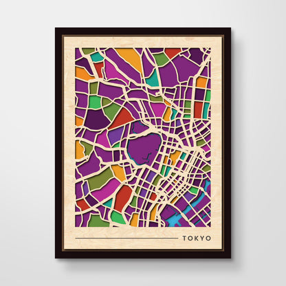 Framed City Maps
