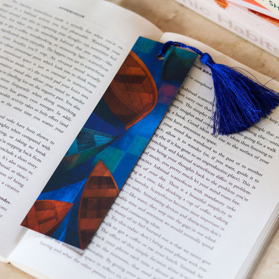 Boat on Waves - Bookmarks (Set of 5)