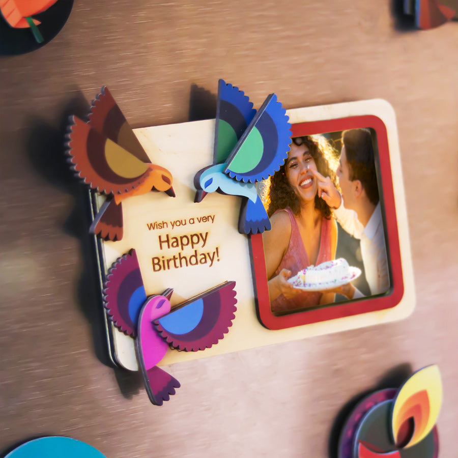 "Happy Birthday" Magnetic Frame