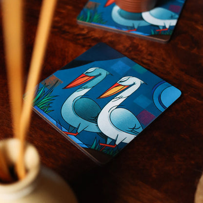 Pelican Coasters Set