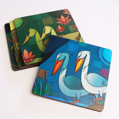 Birds Coaster Set - Tohfa Shofa™