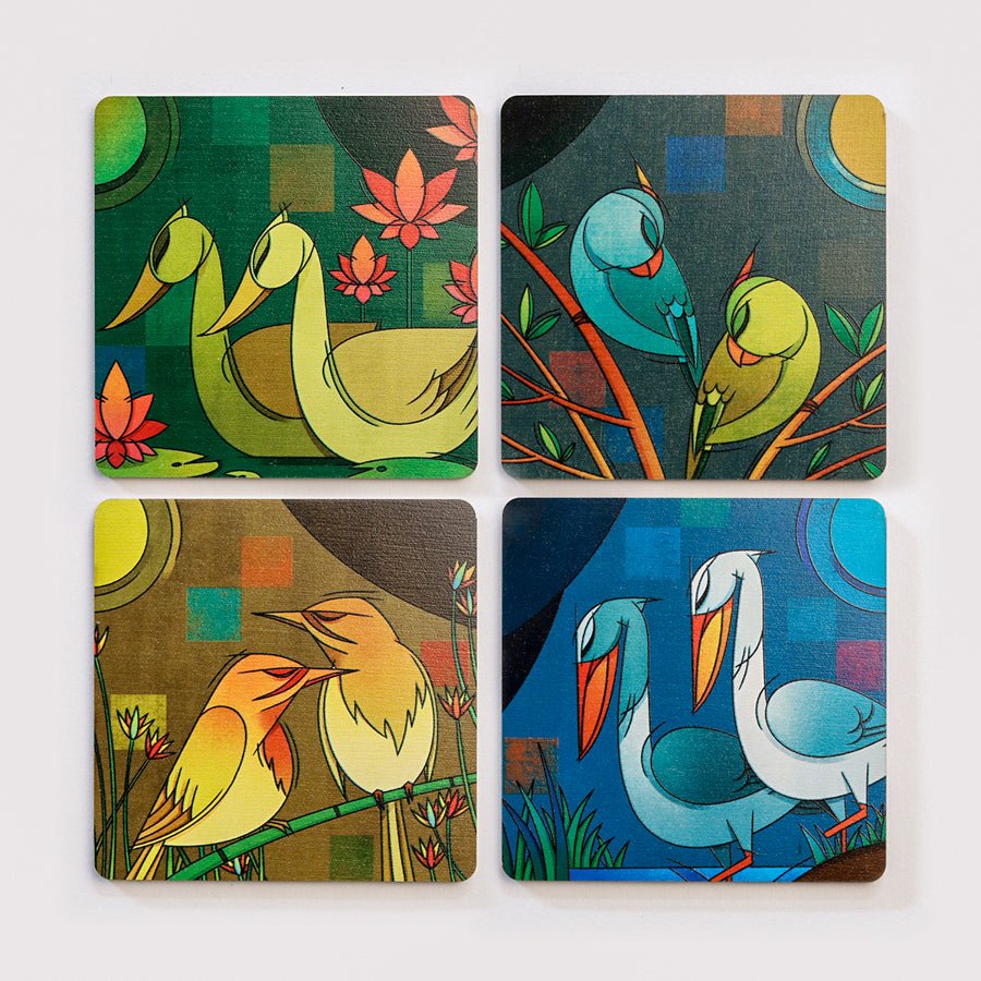 Birds Coaster Set - Tohfa Shofa™