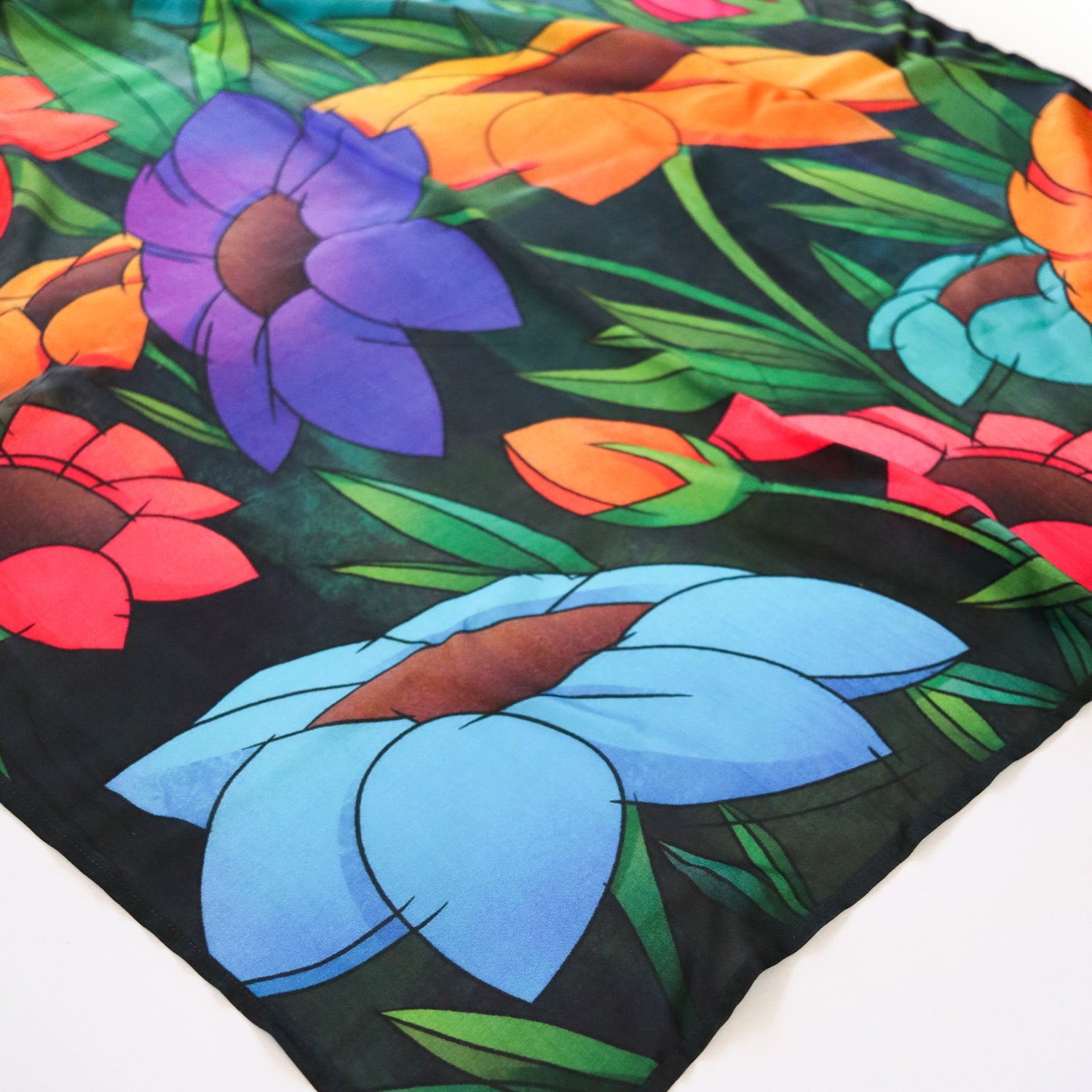 Butterflies and Flowers - Silk Stole - Tohfa Shofa™