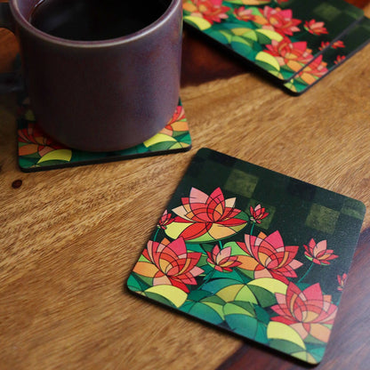 Lotus Coasters Set - Tohfa Shofa™