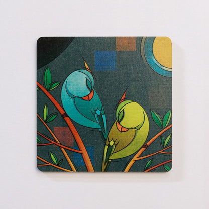 Lovebirds Coasters Set - Tohfa Shofa™