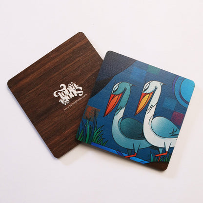 Pelican Coasters Set - Tohfa Shofa™