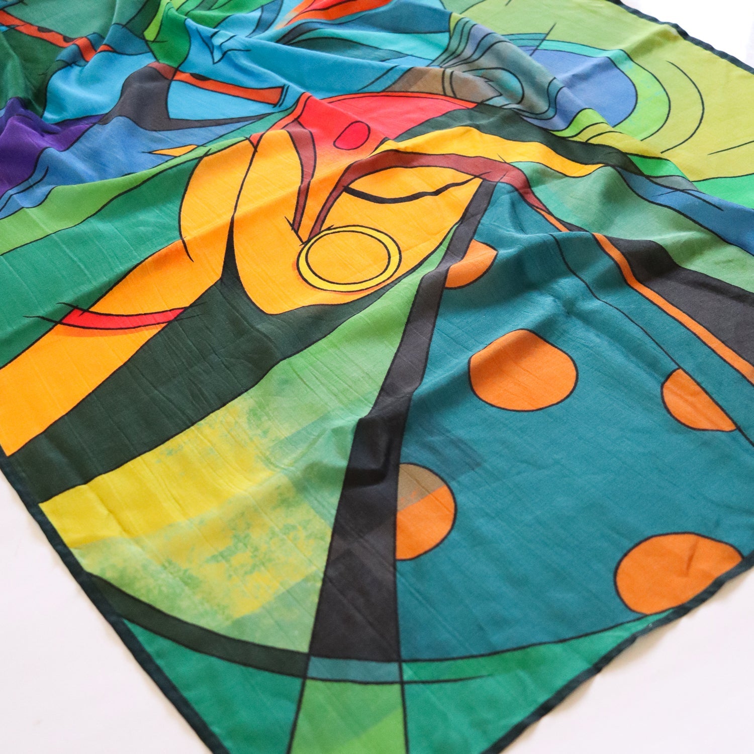 Radhe Krishna - Silk Stole - Tohfa Shofa