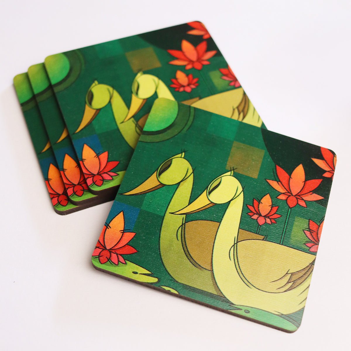 Swan Coasters Set - Tohfa Shofa™